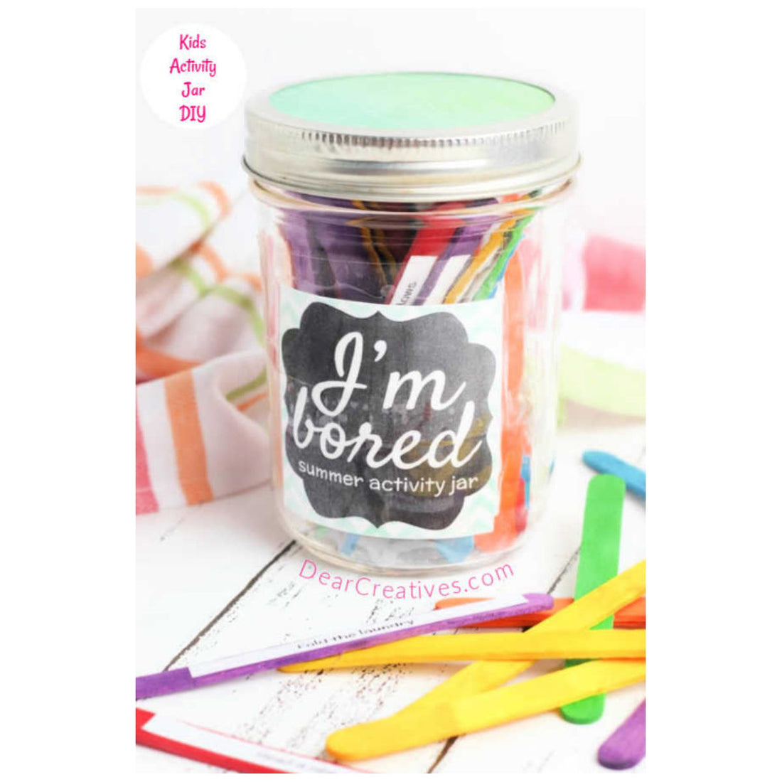 Mini Mason Jar / Frasco de Vidrio Almacenamiento y Organización American Crafts