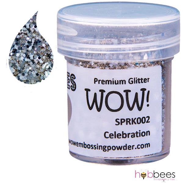 Celebration Embossing Powder / Polvo de Embossing Celebración Descontinuado Wow!