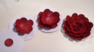 Polka Dots Raspberry Truffle Candi Minis Adornos / Embellishments Candi