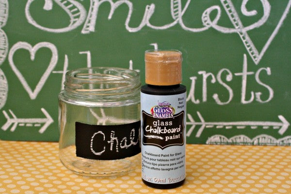 ChalkBoard Paint for Glass / Pintura Tipo Pizarra para Vidrio Pinturas DecoArt