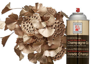 Premium Metals Spray Paint Champagne Gold / Pintura en Spray Oro Claro Descontinuado Design Master