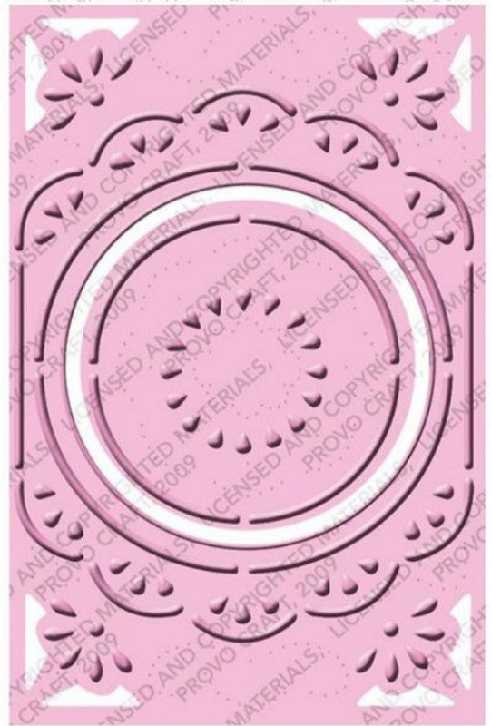 Embossing Plus Chic Circle Frame / Folder de Corte y Grabado Marco Circular Dados de Corte / Suajes / Troqueles Cuttlebug