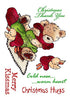 Christmas Hugs Rubber Stamp Colletion / Sellos de Goma Abrazo de Navidad Descontinuado Crafter&
