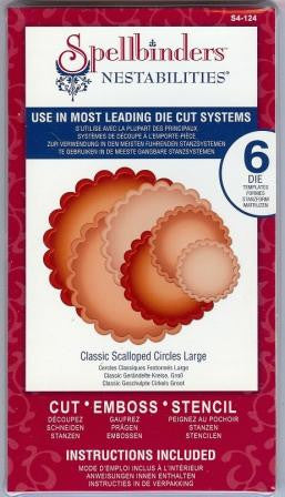 Suaje de Corte de Circulo Escalopado / Classic Scalloped Circles Descontinuado Spellbinders