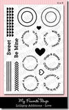 Lollipop Additions Love Stamps / Sellos de Polímero de Etiquetas