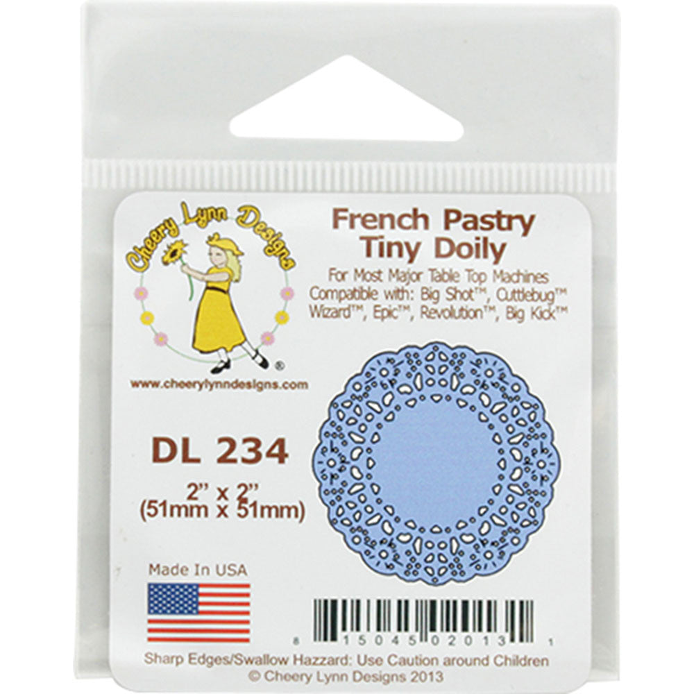 Suaje de Corte de Blonda Mini / French Pastry Tiny Doily Descontinuado Cheery Lynn Designs