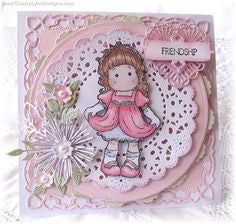 Suaje de Corte de Blonda Mini / French Pastry Tiny Doily Descontinuado Cheery Lynn Designs