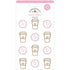 Cream & Sugar Coffee Shop Cute Clips / Clips de Cafe y Donas Adornos / Embellishments Doodlebug