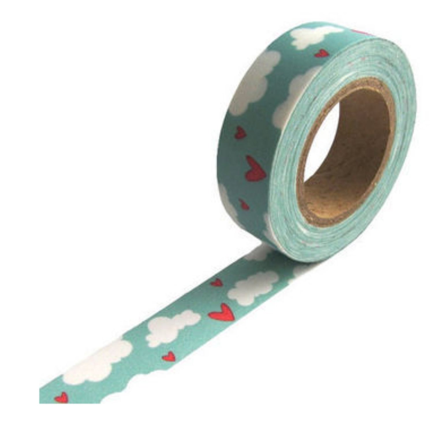 Cinta Adhesiva / Washi Tape Hearts &amp; Clouds Descontinuado Darice