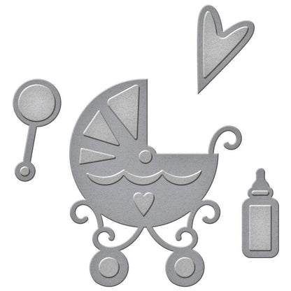 Suaje de Corte de Carriola Bebe / Sweet Baby Descontinuado Spellbinders