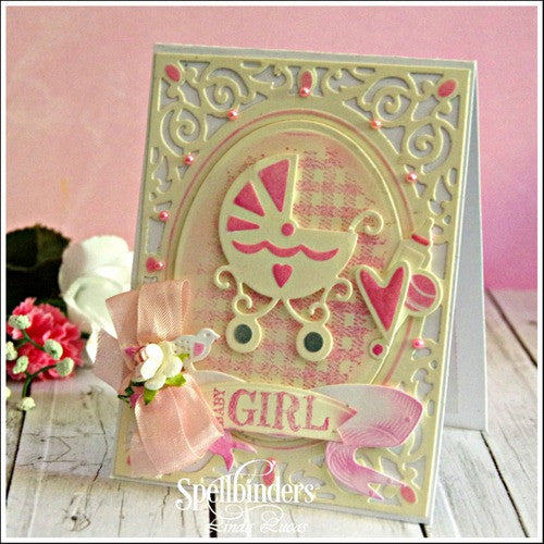 Suaje de Corte de Carriola Bebe / Sweet Baby Descontinuado Spellbinders