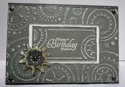 Embossing Plus Cogs Wheels / Folder de Corte y Grabado Marco Engranes y Ruedas Dados de Corte / Suajes / Troqueles Cuttlebug