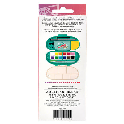 Amy Tan Watercolor Set Stay Sweet / Set de Acuarelas Dulce Descontinuado American Crafts