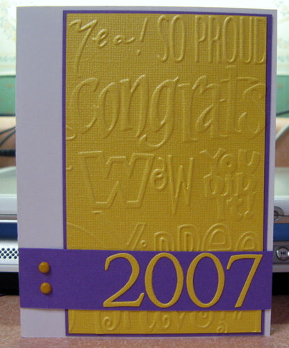 Folder de Grabado / Embossing Folder Congrats Descontinuado Cuttlebug