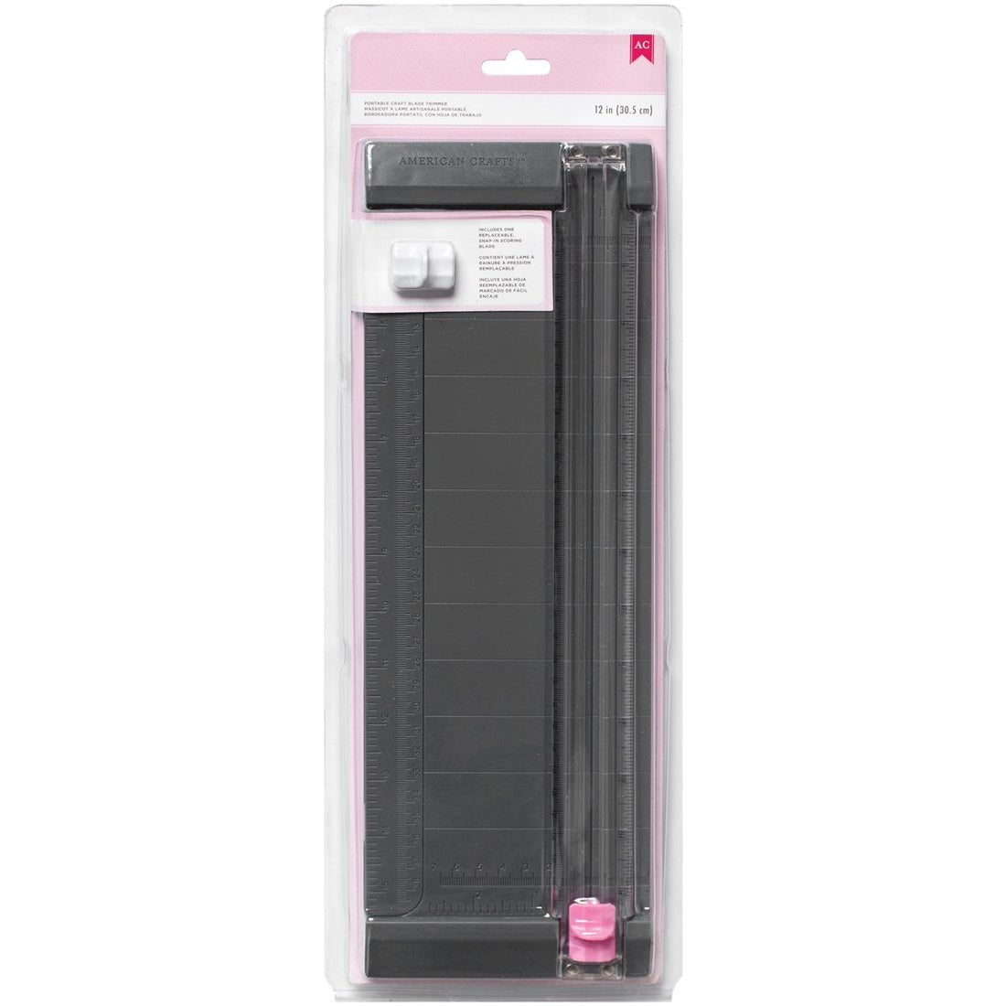 Pink Craft Blade Trimmer 12" / Cortadora Para Papel Gde. Cortadoras / Guillotinas American Crafts