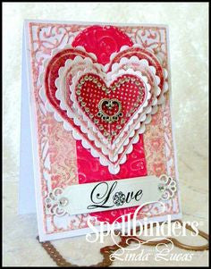 Suaje de Corte de Corazon Escalopado / Classic Scalloped Hearts Dados de Corte / Suajes / Troqueles Spellbinders