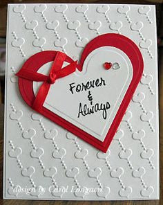 Embossing Heart Backgournd / Folder de Grabado Corazones Descontinuado Darice