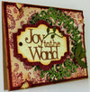 Suaje de Corte de Corona de Navidad / Joy to The World Wreath