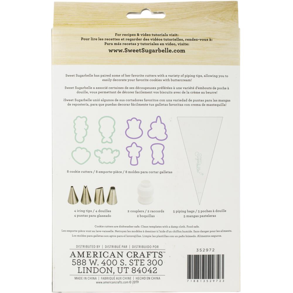 Buttercream Cookie Decorating Kit / Set Cortadores y Decoración de Galletas Cuentos de Hadas Repostería Sugarbelle