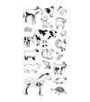 Animal Crackers Stamps / Sellos de Polímero de Animales