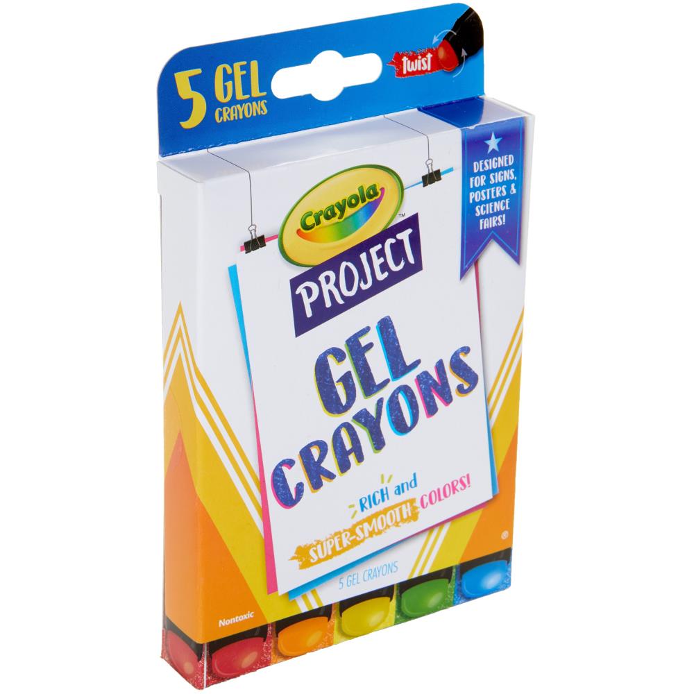 Crayola Project Gel Crayons / Crayones de Gel Colores y Plumones Crayola