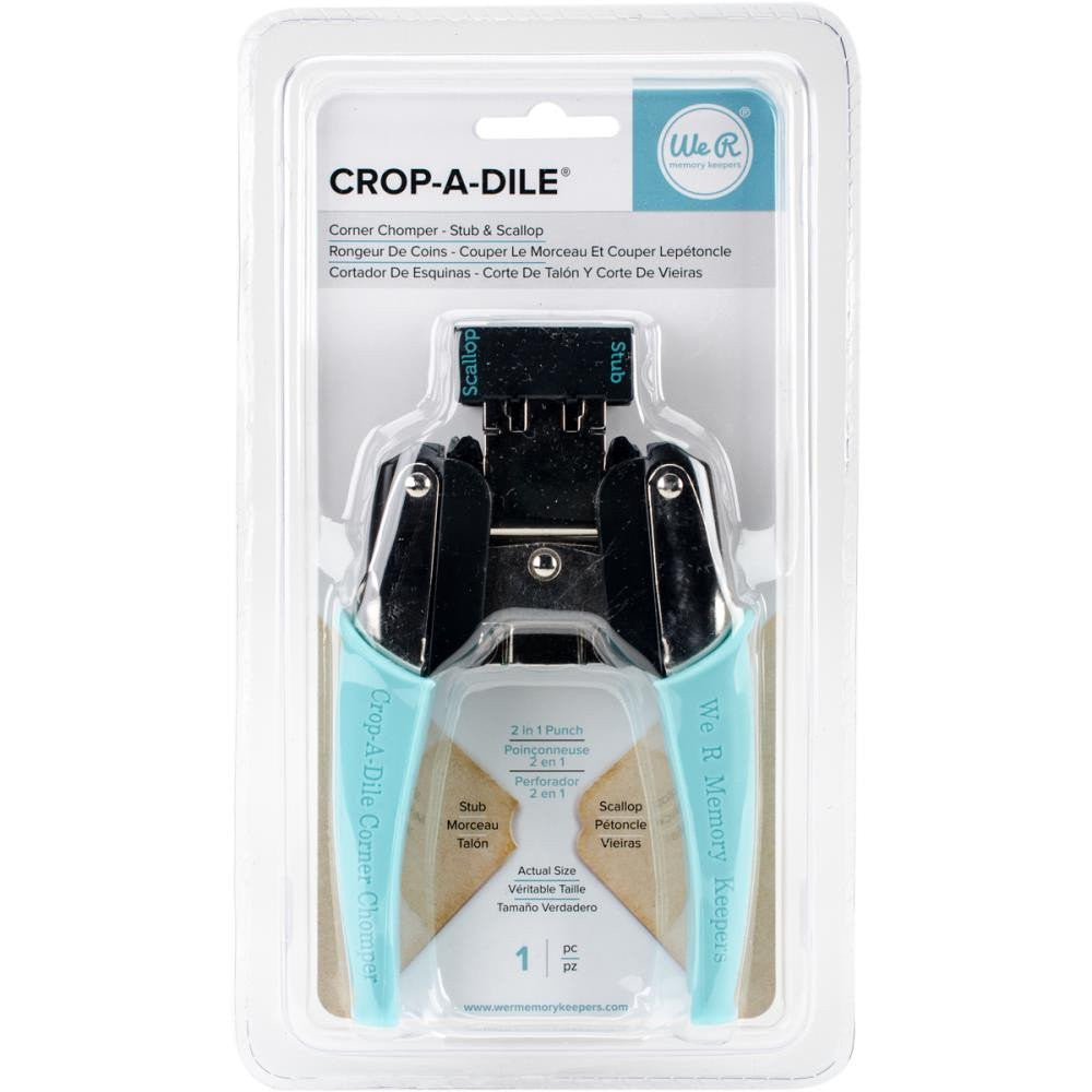 Corner Chomper Stub &amp; Scallop / Esquinadora Escalopa y Cóncavo Perforadoras We R Memory Keepers
