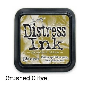 Tim Holtz Distress Crushed Olive / Tinta para Sellos