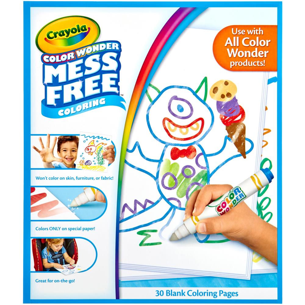 Color Wonder Refill Paper / Color Wonder Hojas Blancas para Colorear Kits / Sets Crayola