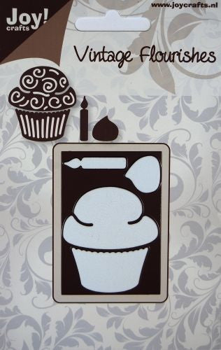 Suaje de corte de panque y vela / Cupcake candle Descontinuado Joy Crafts