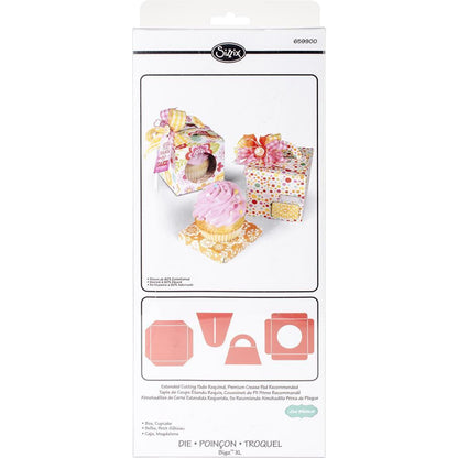 Suaje de Corte de Caja para Cupcake  / Box Cupcake Descontinuado Sizzix