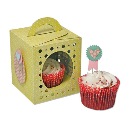 Suaje de Corte de Caja para Cupcake  / Box Cupcake Descontinuado Sizzix