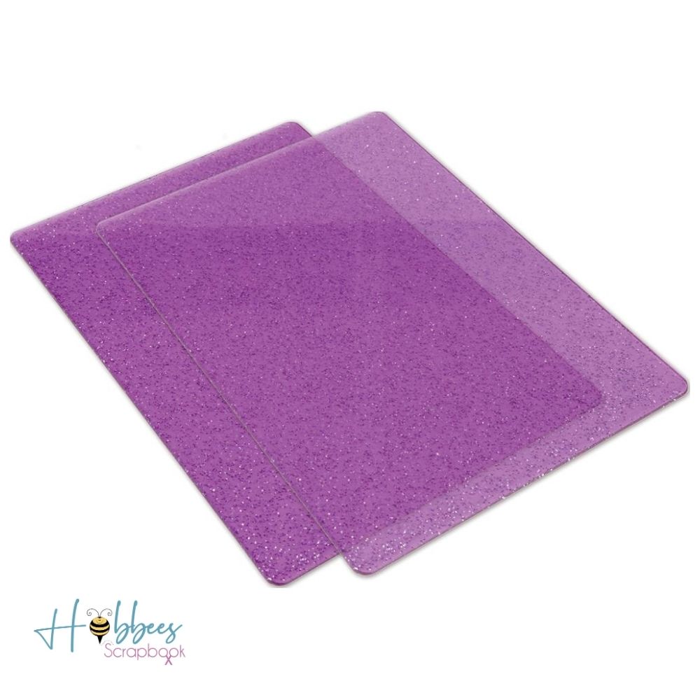 Big Shot Cutting Pads Purple W/Silver Glitter / Placas para Corte Acrílicas Accesorios para Suajadoras Sizzix