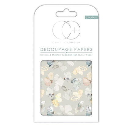 Découpage Papers Meadow Flutter / Papel para Decoupage Pradera Descontinuado Craft Consortium