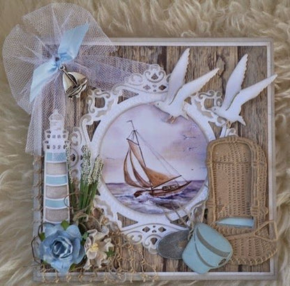 Maritime Nautical Frame Cutting Die / Suaje de Marco Náutico Descontinuado Amy Design