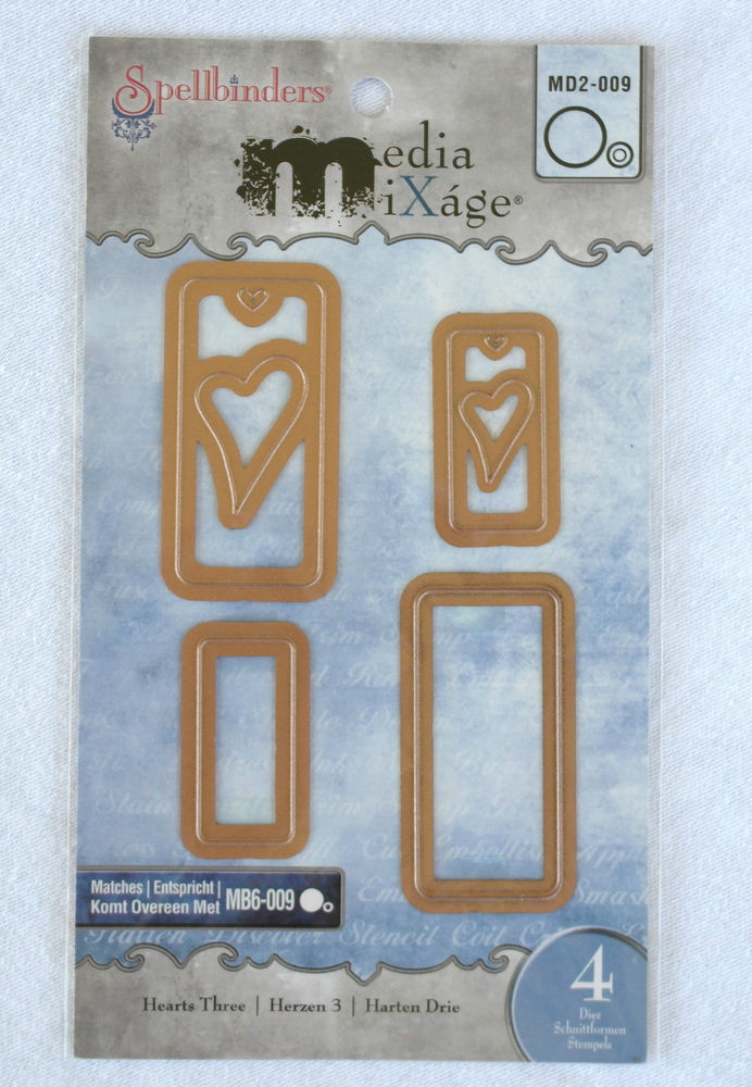 Hearts Three Dies / Suajes de Cortes Descontinuado Spellbinders