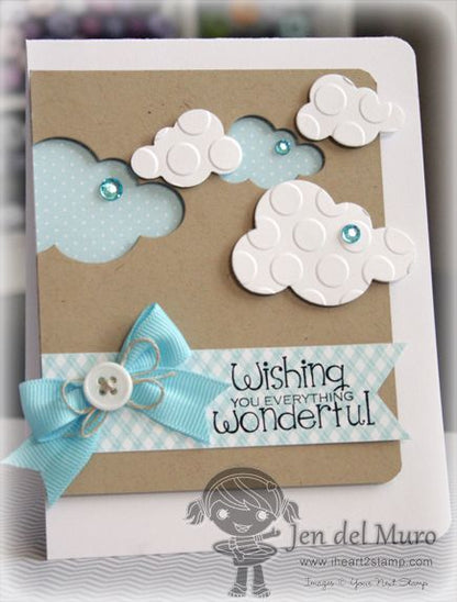 Cloud X Large Punch / Perforadora Extra Grande de Nube y Lluvia Descontinuado Martha Stewart