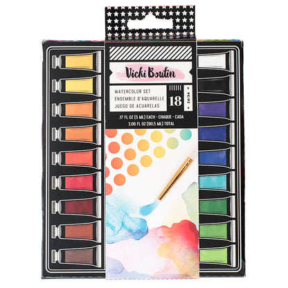 Vicki Boutin Watercolor Set 18pc / Kit de Acuarela 18 piezas Descontinuado American Crafts