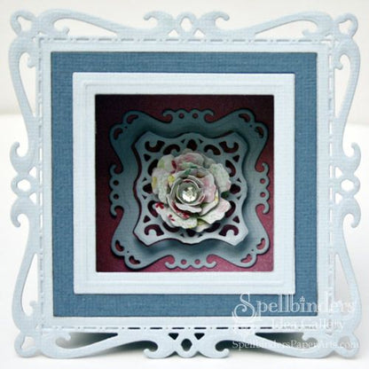Nestabilities Decorative Elements Dies Captivating Squares / Suajes de Corte Cuadros Descontinuado Spellbinders