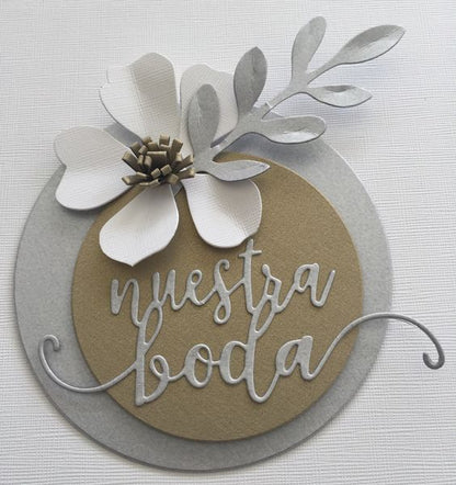 Nuestra Boda Cutting Die  / Suaje de Nuestra Boda Descontinuado Sizzix