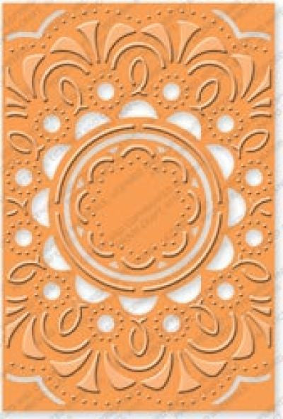 Embossing Plus Deco Burst / Folder de Corte y Grabado Marco Circulo Escalopado Dados de Corte / Suajes / Troqueles Cuttlebug