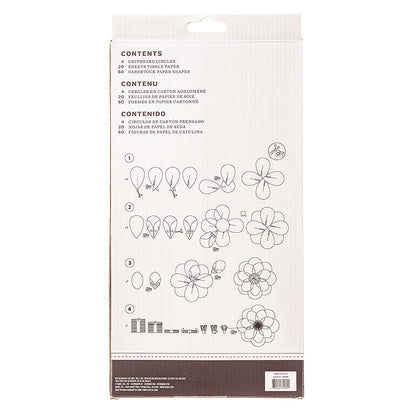 Paper Flowers Decor Kit / Kit Flores de Papel Adornos / Embellishments Darice