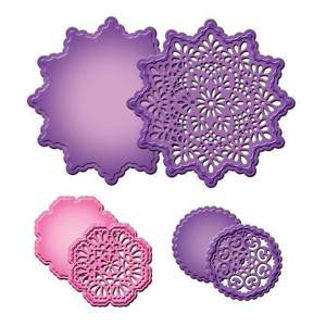 Suaje de Corte de Estrella y Flor / Delicate Doilies Dados de Corte / Suajes / Troqueles Spellbinders