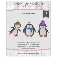 Penguin Pals Dies / Suajes de Pingüinos Descontinuado Cheery Lynn Designs