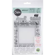 Embossing Folder &amp; Die Set Birthday Smiles /  Floder de Grabado y Suajes Caritas Descontinuado Sizzix