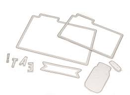 Die Set Tab and Recipe Card / Suaje de Corte para Tarjetas Recetario Descontinuado American Crafts