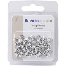 64 Eyelets Silver / 64 Ojllos Plateados Descontinuado Artemio