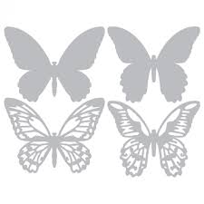 Tim Holtz Thinlits Dies Detailed Butterflies / Suajes de Mariposas detalladas Descontinuado Sizzix