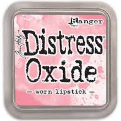 Tim Holtz Distress Oxide Worn Lipstick / Cojin de Tinta Efecto Oxidado Rojo Tintas Ranger