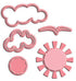 Sun & Clouds Die Set / Suaje de Nubes y Sol Descontinuado LDRS Creative