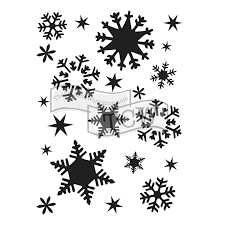 Snowflakes Stencil  / Plantilla de Copos de Nieve Esténciles / Plantillas The Crafters Workshop